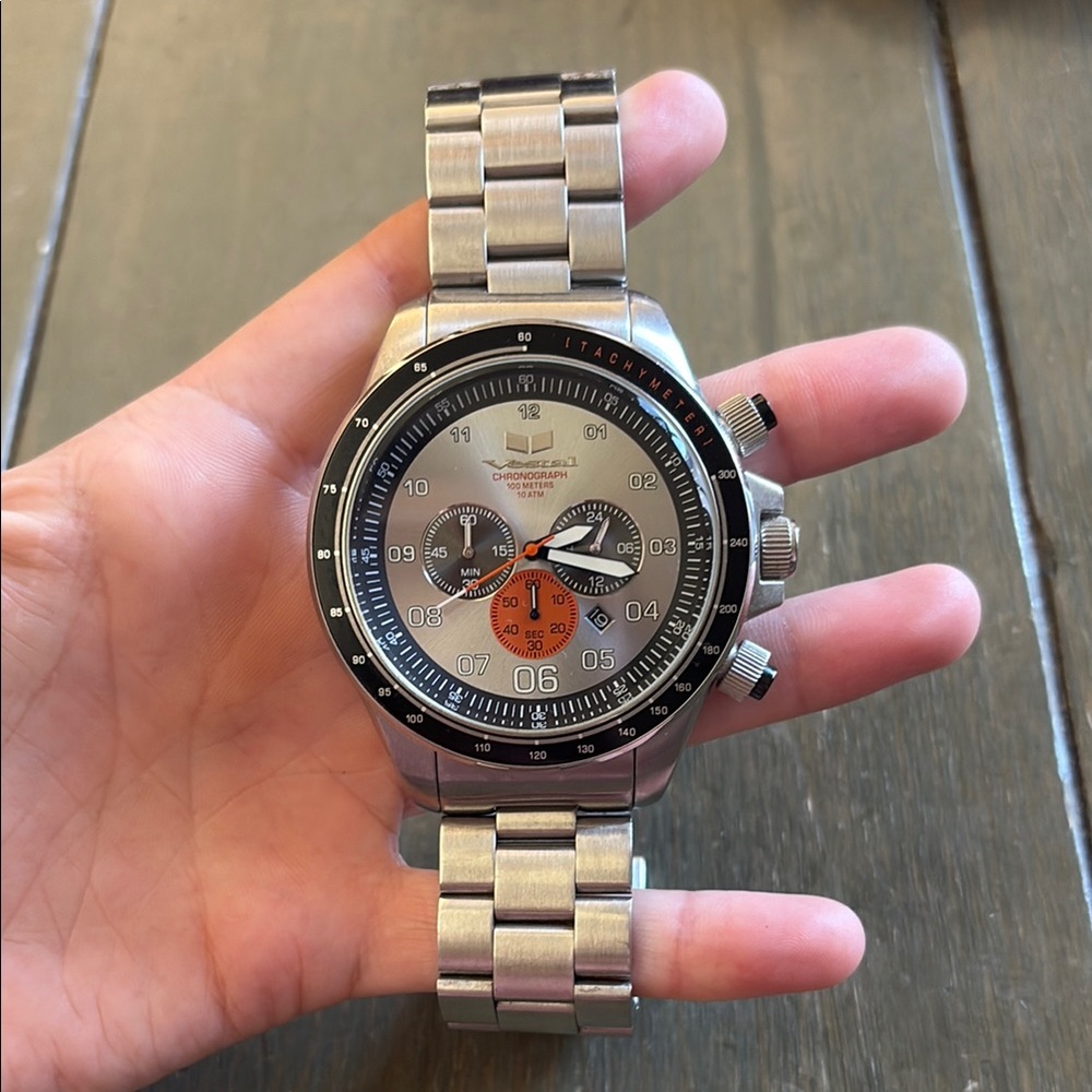 Men's Vestal V-10 Matte Stainless steel 
Zeppelin Chrono